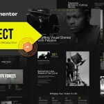 Direct: Elementor Pro Template Kit for Film & Video Production Websites