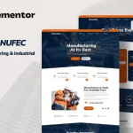 Manufec: Elementor Template Kit for Manufacturing & Industrial Websites