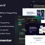 MunAi: Elementor Template Kit for AI Writer & Copywriting Apps