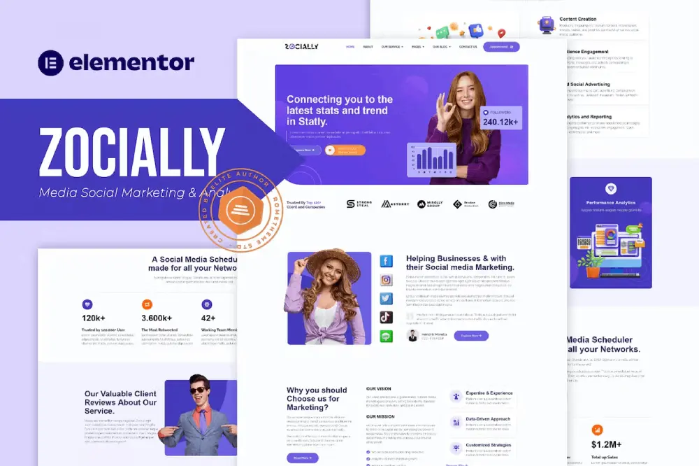 elementor-kits-9 zocially: elementor template kit for social media marketing & analytics - image 1
