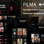 Film Maker: Elementor Template Kit for Movie Streaming & Production Services