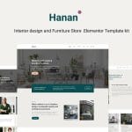 Hanan: Elementor Template Kit for Interior Design & Furniture Stores