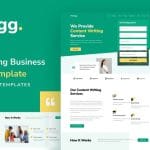 Writingg: Elementor Template Kit for Content & Copywriting Services
