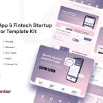 Mobile App & Fintech Startup: Elementor Template Kit for Tech Innovators