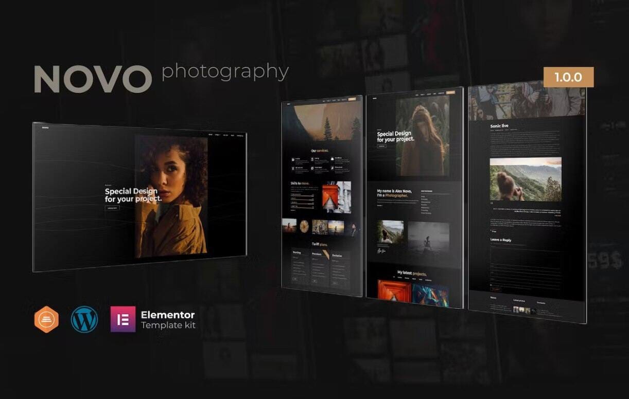 elementor-kits1-31 novo: elementor template kit for photography portfolios & studios - image 1