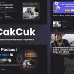 CakCuk: Elementor Template Kit for Podcast Channels & Streaming