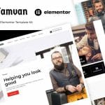 Tamvan: Elementor Template Kit for Barbershops & Grooming Services