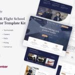 Aviationaly: Elementor Template Kit for Aviation & Flight Schools