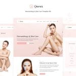 Qurux: Elementor Template Kit for Dermatology & Skin Care Services