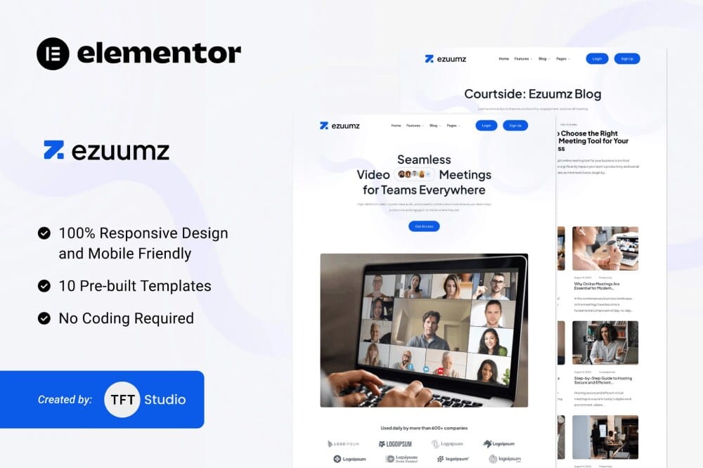 elementor-kitss1-1 ezuumz: elementor template kit for video conferencing & webinar platforms - image 1