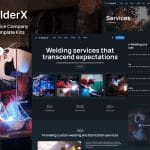 WelderX: Elementor Pro Template Kit for Welding Services