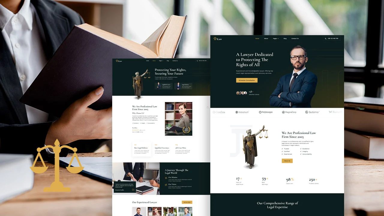 ilaw ilaw: elementor template kit for lawyers and attorneys - image 1