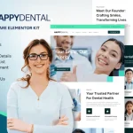 Happy Dental: Elementor Template Kit for Dental Care Services