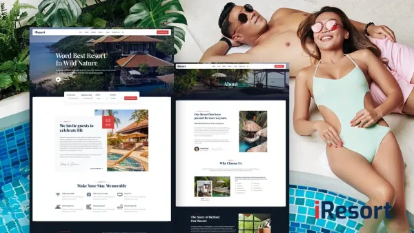 iResort: Elementor Template Kit for Hotels & Resorts