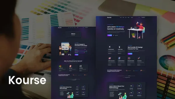 Kourse: Elementor Template Kit for Design Online Courses