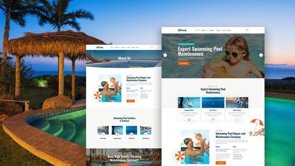 Pooly: Elementor Template Kit for Swimming Pool Cleaning & Renovation Services