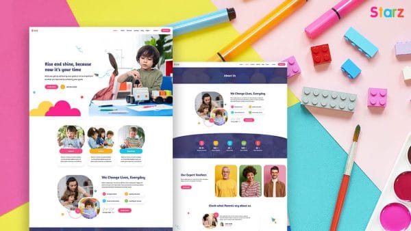 Starz: Elementor Template Kit for Kindergarten & School Websites