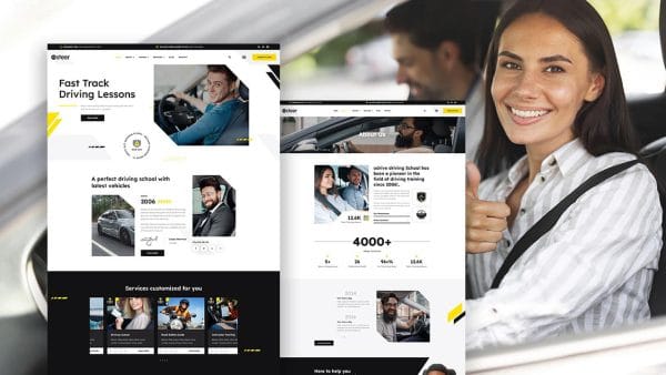 Steer: Elementor Template Kit for Driving Schools