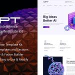 AiPT: Elementor Template Kit for Artificial Intelligence Companies