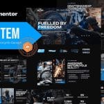 Gaztem: Elementor Template Kit for Motorcycle Garages