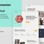 Replix: Elementor Template Kit for 3D Printing & Manufacturing Services