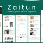 Zaitun: Elementor Template Kit for Wedding Organizers