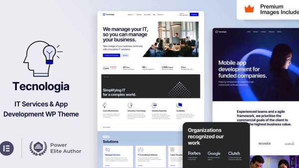 Tecnologia Theme – IT SaaS Software Technology Company