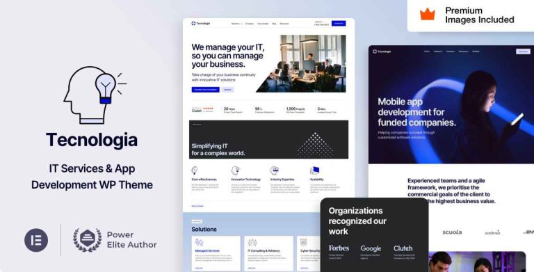 Tecnologia Theme – IT SaaS Software Technology Company