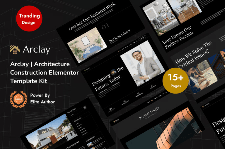 Arclay – Architecture Elementor Template Kit