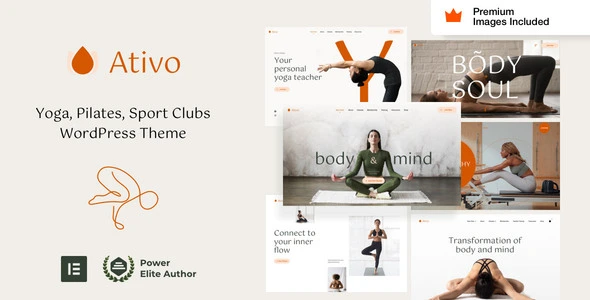 Ativo – Yoga And Sports Club WordPress Theme | Lifetime License | One Time Payment