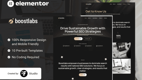 Boostlabs – SEO & Digital Marketing Elementor Template Kit