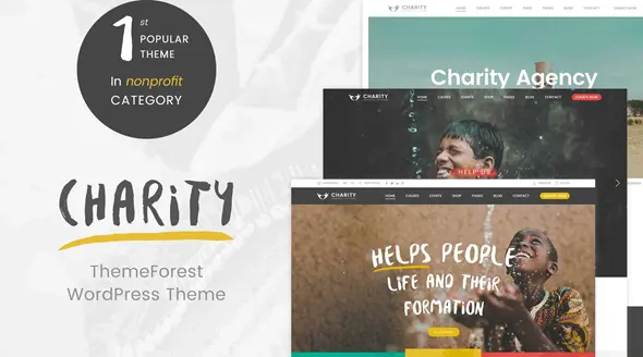 Charity Fundraising Non-Profit NGO and Church WordPress Theme Lifetime License | One Time Payment