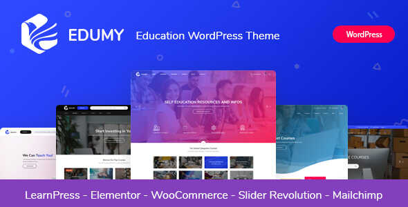 Edumy LMS Online Education Course WordPress Theme | Lifetime License | One Time Payment