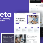 Kieta – App & Software Agency Elementor Template Kit
