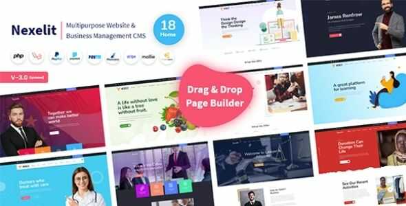 Nexelit Multipurpose Website and Business Management CMS | GPL PHP Script