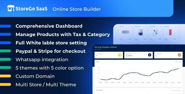 StoreGo SaaS Online Store Builder | GPL PHP Script