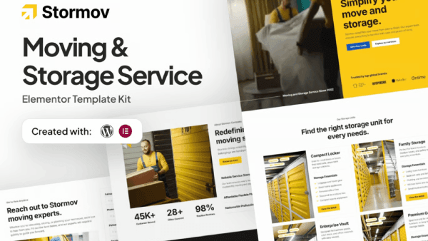 Stormov – Moving & Storage Service Elementor Template Kit