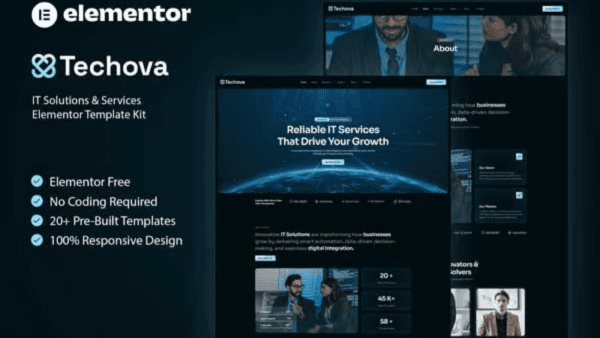 Techova – IT Solutions & Services Elementor Template Kit