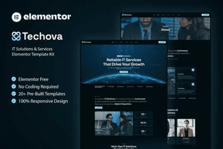 Techova – IT Solutions & Services Elementor Template Kit