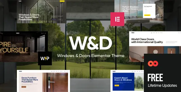W And D Theme With License Key – Windows And Doors Theme | Lifetime License | One Time Payment