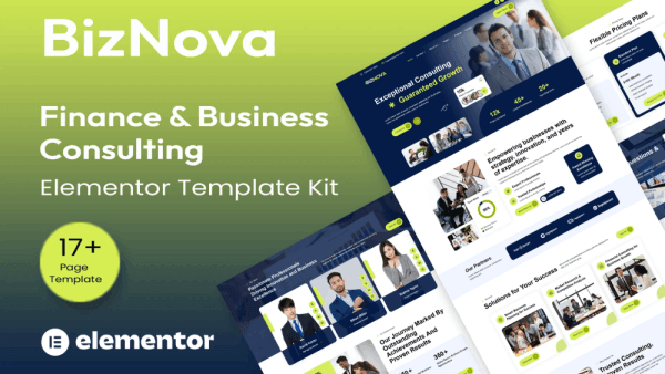 BizNova– Business Consulting Elementor Template Kit