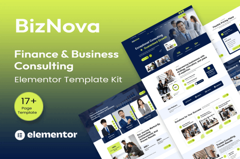 BizNova– Business Consulting Elementor Template Kit