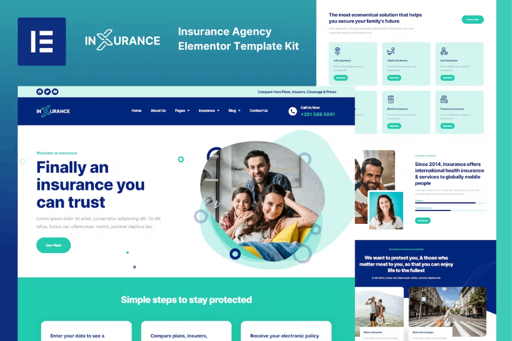 cover-inxurance-template-kit.png inxurance – insurance agency elementor template kit
