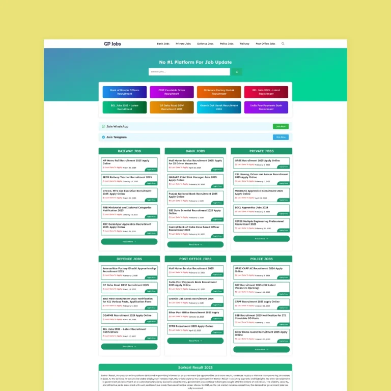 GeneratePress Job Board Website Templates for Professionals