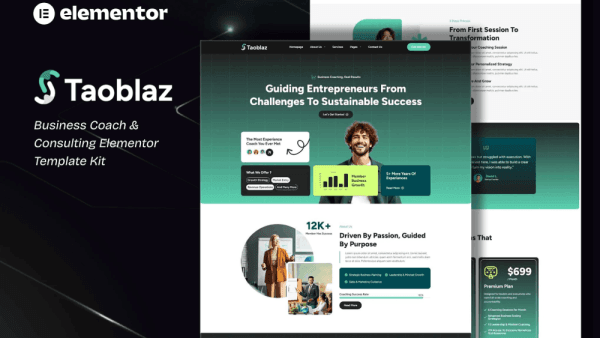 Taoblaz – Business Coach & Consulting Elementor Template Kit