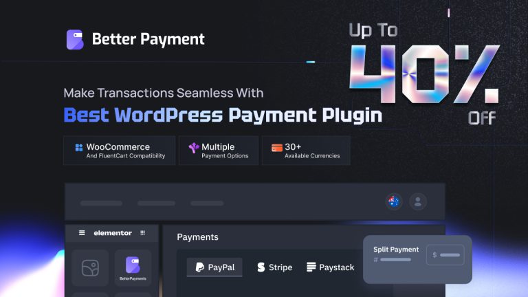 Better Payment Pro Lifetime Plugin | One-Click Easy Payment For Elementor