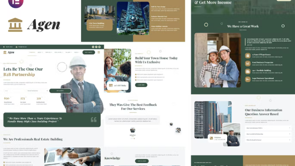 Agen – Real Estate and Property Developer Elementor Template Kit