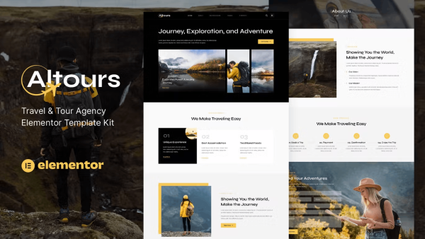 Altours – Travel and Tour Agency Elementor Template Kit