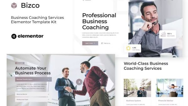 Bizco and Business Coaching Elementor Template Kit