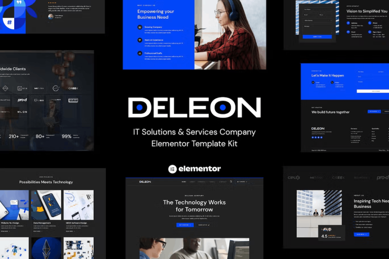 Deleon – IT Solutions and Services Company Elementor Template Kit